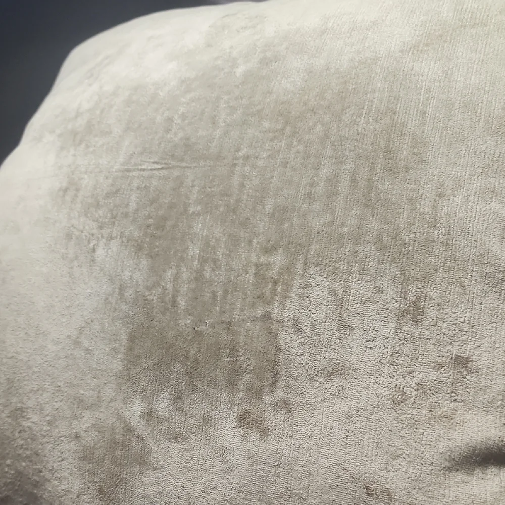Beige and Silver Accent Pillows